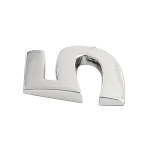 ORNAMENT AUTO 3D. CIFRA 5. 26 MM. CROMAT - Img 2