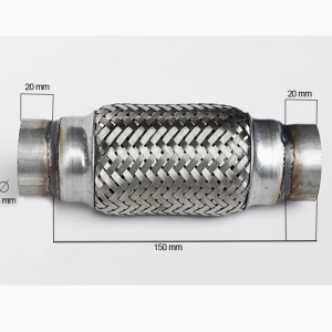 RACORD FLEXIBIL INNER & OUTER BRAID 48x150 MM
