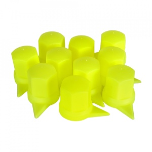 SET 10 BUCATI CAPAC PLASTIC PENTRU PREZON ROATA CU INDICATOR 33 MM NEON GALBEN 54.5 MM - Img 4