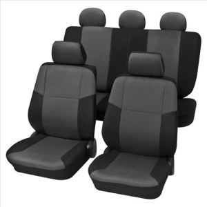 SET COMPLET HUSE SCAUNE (FATA+SPATE) NEGRU SYLT PETEX.