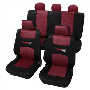 SET COMPLET HUSE SCAUNE (FATA+SPATE) ROSU CARBON PETEX.