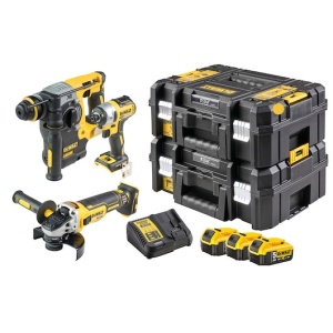 Set cu 3 Mașini XR 18 V cu Motor Fără Perii - 3 X 5Ah