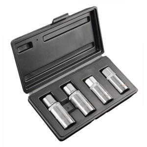 Set extractoare cilindrice , 4 piese,1/2''. CrV