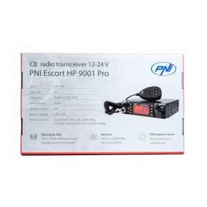 STATIE RADIO CB PNI ESCORT HP 9001 PRO ASQ REGLABIL, AM-FM, 12V/24V, 4W, SCAN, DUAL WATCH, ANL, ECRAN MULTICOLOR - Img 8