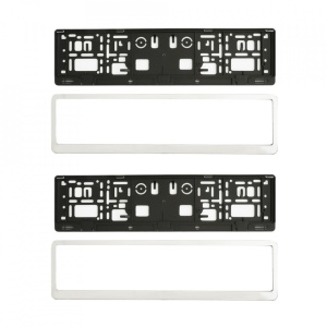 SUPORT NUMAR INMATRICULARE MEGA DRIVE CROMAT SET 2 BUC - Img 5