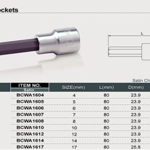 Tubulara biti hex 1608