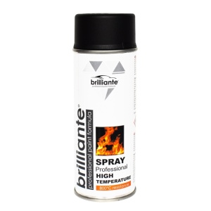 Vopsea Spray Temperaturi Inalte (Negru) 400ml BRILLIANTE