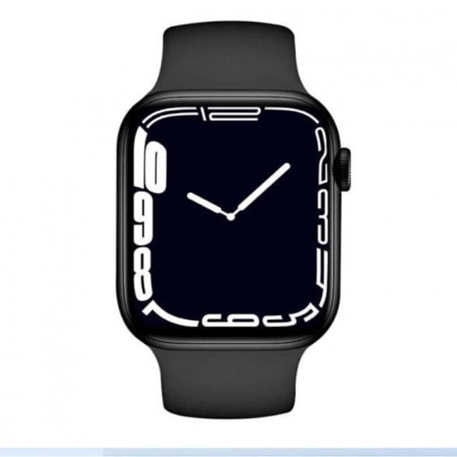Ceas smartwatch, support apel bluetooth, notificare sincrona a mesajelor, detectie ritm cardiac, monitorizarea somnului, find telefon, alarma, stop, voce inteligenta, carte de telefon, vreme, negru