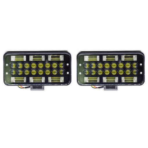 Set 2 Proiectoare led FOXMAG24 198W, Suv, ATV, Tractor, Jeep, 2 faze