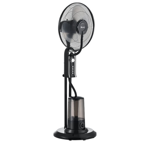 Ventilator cu pulverizare vapori apa, dimensiuni 125 x 40 x 40 cm, putere 75W, din plastic, cu trei trepte viteza, negru