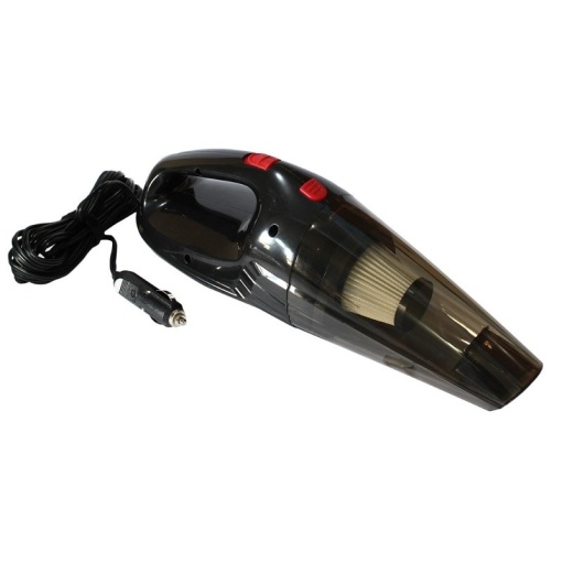 Aspirator auto compact FOXMAG24®, filtru, alb/negru, 20W