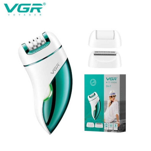 Epilator electric, 2 in 1, epilare fata, corp, picioare, subrat, bikini, capat cu pila pentru indepartarea bataturilor, reincarcabil, autonomie 90 min, alb