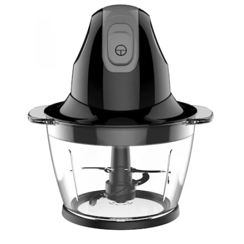 Tocator electric multifunctional, capacitate 1L, putere 300 W, buton on/off, lama din otel inoxidabil, oprire automata, protectie supraincalzire, negru