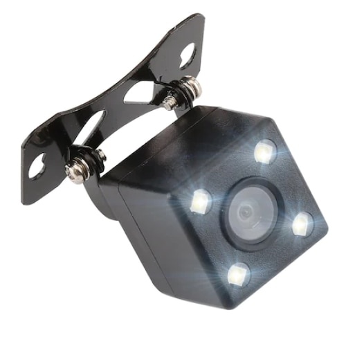 Camera auto marsarier, cu 4 leduri iluminare, unghi de filmare 140 °, rezistenta la apa, negru