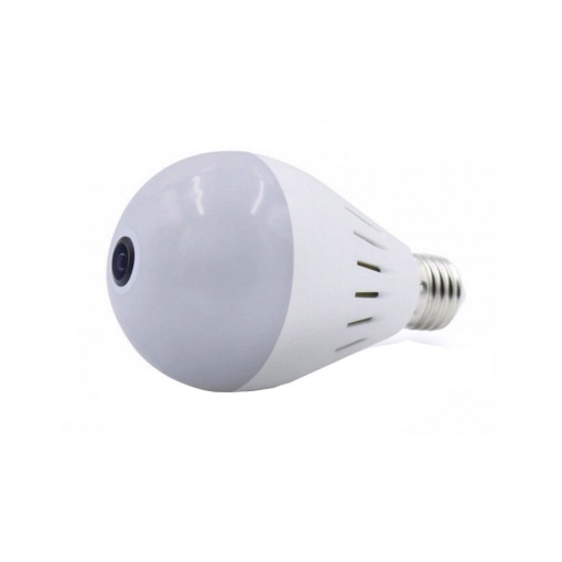 Bec White Cu Camera HD IP Wireless, unghi 360 grade, urmarire LIVE WIFI pe telefon + Cadou Bratara cu fir negru si steluta