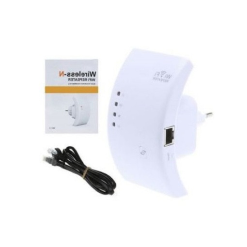 Extender semnal - Amplificator semnal internet wireless, alb, antena interioara - Img 1