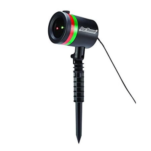 Proiector cu laser, LED, luminia multicolora, 18 m proiectare, negru