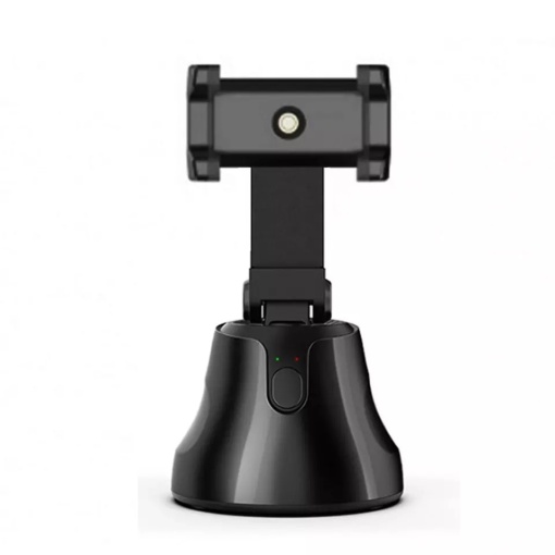 Suport rotativ automat OZ™, pentru telefon cu functie de urmarire automata a miscarii, ideal pentru Vlogging, Video Conferinte, Selfie, negru