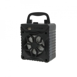 Boxa portabila, cu Bluetooth, USB, TF-card si LED Luminos, microfon incorporat, apeluri hands-free, autonomie functionare 3 ore, raza de actiune 10 m, negru - Img 1