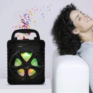 Boxa portabila, cu Bluetooth, USB, TF-card si LED Luminos, microfon incorporat, apeluri hands-free, autonomie functionare 3 ore, raza de actiune 10 m, negru - Img 2