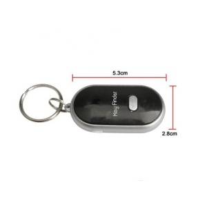 Breloc pentru localizare si gasire chei pierdute, functionare cu baterii, dimensiuni 5, 7 x 3cm, raza de actiune 5m, din plastic, negru - Img 2