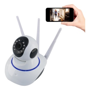 Camera supraveghere wireless eOptima™ YYR100, audio-video, Full HD, 1080p, control PTZ, IR, ajustare pe doua axe, suport card microSD, aplicatie dedicata, alba, card 32GB inclus - Img 4