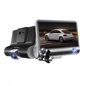 Camera Video Auto Tripla FULL-HD, 3 camere- fata/spate/interior, Display 4 inch - Img 2