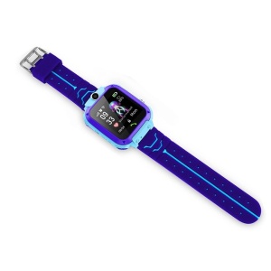 Ceas smartwatch pentru copii, functie de localizare GPS, apeluri telefonice si video, istoric traseu, joc matematic, albastru - Img 4