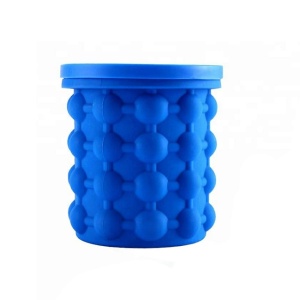 Frapiera Forma pentru Cuburi de Gheata 2in1, din Silicon, 120 cuburi, Albastru - Img 1