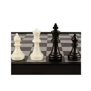 Joc FOXMAG24, 3 in 1, sah, table si dame, dimensiune 30cm, magnetic, alb/negru - Img 3