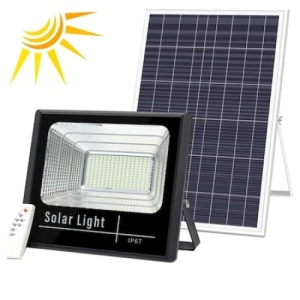 Kit proiector puternic FOXMAG24, LED, 200W rezistent la apa, panou solar mare, telecomanda - Img 3