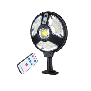 Lampa solara cu telecomanda FOXMAG24, 120 x LED, Senzor de miscare, Negru - Img 1