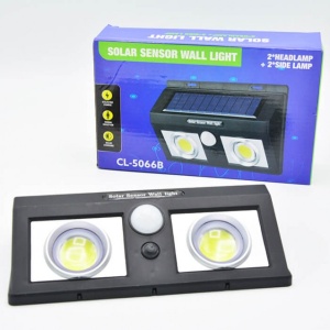 Lampa solara de perete cu 2 LED-uri COB, CL-5066A - Img 2