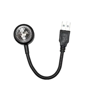 Lumina ambientala auto, cu incarcare USB, cu joc de lumini, cu microfonului incorporat, 9 moduri luminoase, multicolor - Img 1