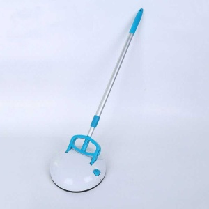 Mop robot, ajustabil, cu coada detasabila, ideal pentru canapele si tapiterii, reincarcabil, curatare rotativa la 360 de grade, alb/albastru - Img 2