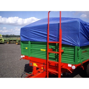 Prelata din polipropilena, dimensiuni 3X4 m, cu margine dublu ranforsata, ochiuri din aluminiu pentru fixare, impermeabil, rezistenta la inghet, albastru - Img 2