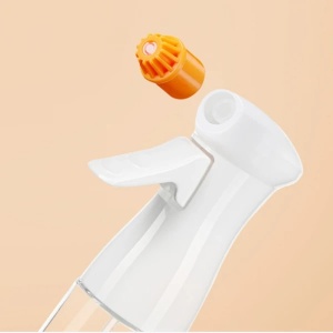 Pulverizator sticla pentru ulei, cu 2 duze, capacitate 230 ml, dimensiuni 22 x 6 cm, din sticla si plastic, alb - Img 2