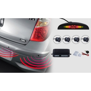 Senzori parcare, cu 4 senzori cu ultrasunete, Display tip LED cu afisaj digital distanta - Img 2