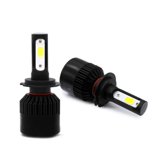 Set 2 Becuri auto cu led H1 ,S2, black edition, Led Headlight,12v 24v,50w 8000lm 6500k - Img 2