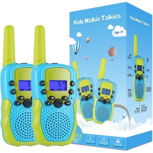 Set 2 buc. statie radio portabila emisie receptie, Walkie Talkie pentru fete si baieti 3-12 ani, 22 Frecvente Canale - Img 1