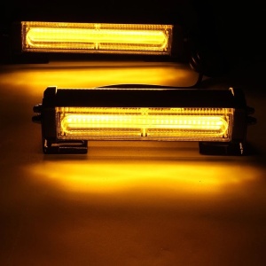 Set 2 lampi avertizare galbene 3 Led FOXMAG24, LED, 12-24V, 36W, stroboscoape 9 functii, grila sau plafon - Img 2