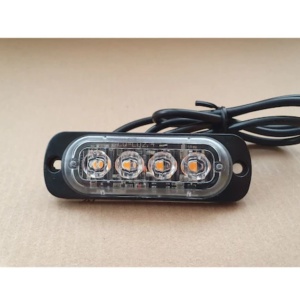 Set 2 Stroboscoape 4 LED-uri, lumini de avertizare galbene pentru Jeep, Off Road, ATV, FOXMAG24 - Img 3