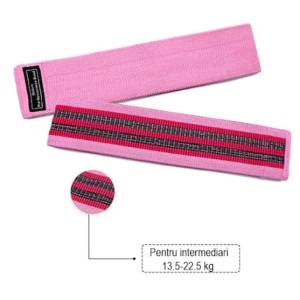 Set 3 benzi elastice FOXMAG24, pentru fitness, 3 niveluri de rezistenta - Img 2