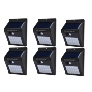 Set 6 lampi solare, FOXMAG24, 30 de LED, senzor de miscare, 0.55W - Img 1