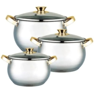 Set oale FOXMAG24, 6 piese, cu capac, argintiu - Img 1