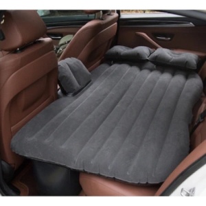 Set Saltea FOXMAG24 Gonflabila pentru masina, 86 x 40 x 135 cm, 2 Perne, Catifelata, Negru - Img 2