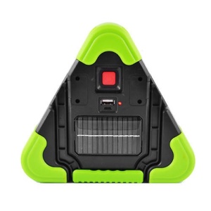 Triunghi reflectorizant iluminat LED cu incarcare solara sau prin USB, luminozitate reglabila - Img 3