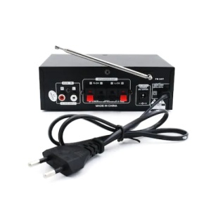 Amplificator bass, tip statie, profesional, cu bluetooth, putere 10W, numar canale 2, cu telecomanda, negru - Img 4