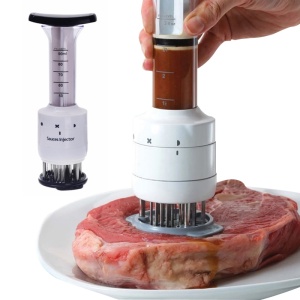 Aparat de fragezit friptura cu injector de sos sau condimente, Alb - Img 4