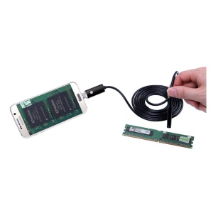 Camera endoscopica pentru telefon, 6 x LED, USB, 5 m, negru - Img 3